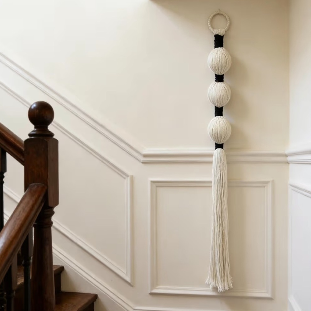 Elegant Cream Wall Hanging Decor macrame 26 inch